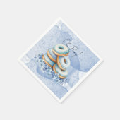 Oh Junge Blaue Donuts Baby Shower Serviette (Ecke)
