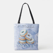 Oh Junge Blaue Donuts Baby Shower Tasche (Rückseite)