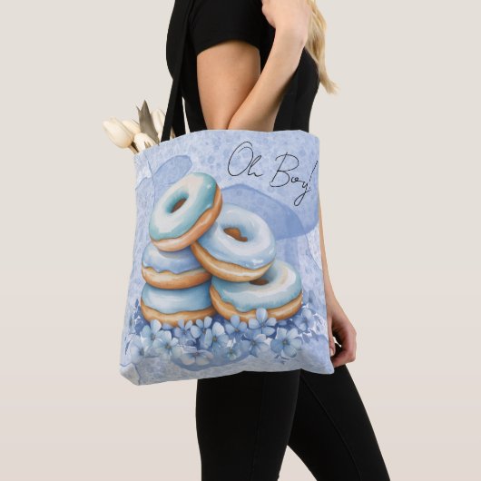 Oh Junge Blaue Donuts Baby Shower Tasche (Von Nahem)