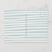 Oh, Junge, dusche eine Postkarte. Einladungspostkarte (Rückseite)