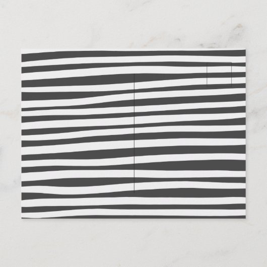 Oh, Junge, dusche eine Postkarte. Einladungspostkarte (Rückseite)