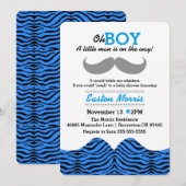 Oh, Junge, ein kleiner Mann ist auf dem Weg, Baby  Einladung (Vorne/Hinten)