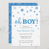 Oh Junge! Einladung der Babydusche (Vorne/Hinten)