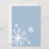 Oh Junge Einladung, Winterpinguin-Babydusche Einladung (Rückseite)