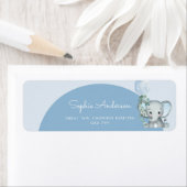 Oh Junge Elefantenjunge mit Balloon Babydusche (Insitu)