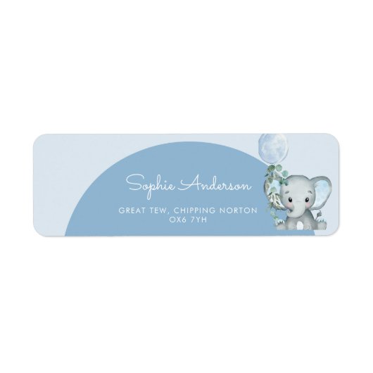 Oh Junge Elefantenjunge mit Balloon Babydusche (Vorne)