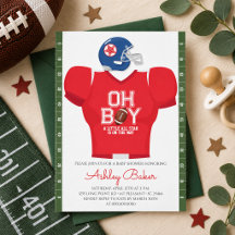 Oh Junge Football Trikot Baby Shower