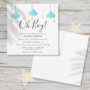 Oh Junge, funkelnder Baby Shower / Sprinkle Einladung