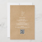 Oh Junge Herz rustikale Kraft in einer Babydusche Einladung (Rückseite)