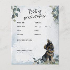 Oh Junge! Hunde Baby Shower Baby Vorhersagen Spiel