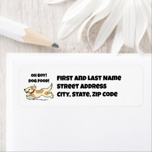 Oh Junge Hunde Hunger Welpe Cartoon Illustration