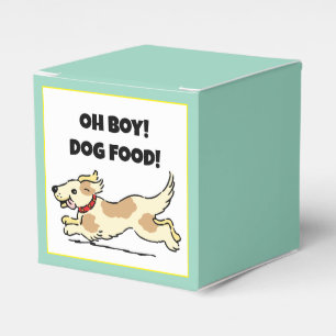Oh Junge Hunde Hunger Welpe Cartoon Illustration Geschenkschachtel