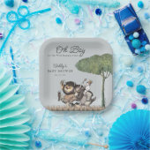 Oh Junge! Lass des Wilden Rumpus Start | Babydusch Pappteller (Party)