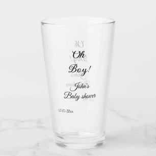 oh Junge Mädchen Baby Shower Name Datum Jahr Ort e Glas