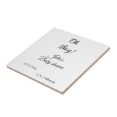 oh Junge Mädchen Babydusche geben den Namen Datum  Fliese (Seite)