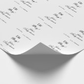 oh Junge Mädchen Babydusche geben den Namen Datum  Geschenkpapier (Ecke)