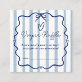 Oh Junge Niedliche Whimsical Blue Stripes Babydusc Begleitkarte (Vorderseite)