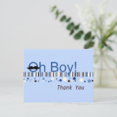 Oh Junge Punkte und Streifen Danke, Postcard Postkarte (Stehend Vorderseite)