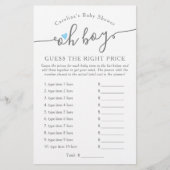 Oh, Junge raten, die richtigen Preis Blue Baby Dus (Vorderseite)