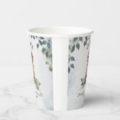 Oh Junge! Retriever Puppy Watercolor Babydusche Pappbecher (Rechts)