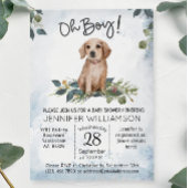 Oh Junge! Retriever Puppy Watercolor Dog Babydusch Einladung