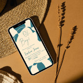 Oh Junge! Retro Checked | Gingham | Babydusche Einladung