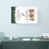 Oh Junge - Rustikale Boy Woodland Babydusche Willk Banner (Messe)
