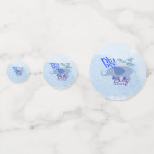 Oh Junge, seine Babydusche Konfetti (Rückseiten)