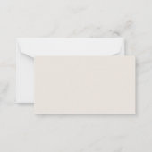 Oh Junge Skript Sahne neutrale Dusche Windelpreisr Mitteilungskarte (Rückseite)