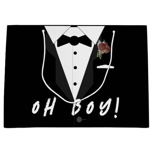 Oh Junge! Smoking Große Geschenktüte (Vorderseite)