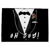 Oh Junge! Smoking Große Geschenktüte (Rückseite)