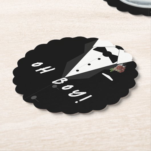 Oh Junge! Smoking Untersetzer (angewinkelt)