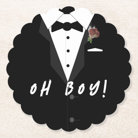 Oh Junge! Smoking Untersetzer (Vorderseite)