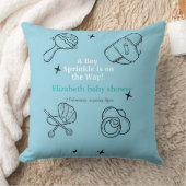 Oh, Junge sprinkle Es ist eine Baby-Dusche. Kissen (Decke)