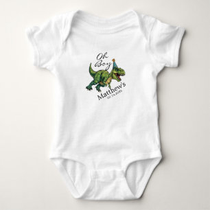 Oh Junge! Süße Dinosaurier-Baby-Party Baby Strampler