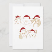 Oh Junge Süssen Welpe Weihnachts Weihnachtsdusche Einladung (Rückseite)