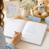 Oh Junge Teddybär Baby Shower Erinnerungen Gästebuch