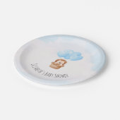 Oh Junge! Teller für Babyduschmaschine (Schrägansicht)