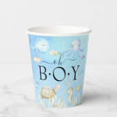 Oh Junge unter dem Meer Baby Pappbecher (Rückseite)