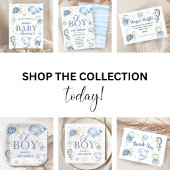 Oh Junge Unter dem Meer Baby Shower Einladung