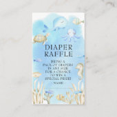 Oh Junge unter dem Meer Babydusche Windelwanne Begleitkarte (Vorderseite)