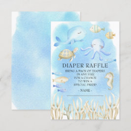 Oh Junge unter dem Meer Babydusche Windelwanne Einladung