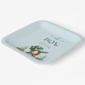 Oh Junge unter der Meeresschildkrötendusche Pappteller (Gewinkelt)