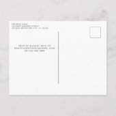 Oh Junge Welpe Hund Moderne Sage Green Baby Dusche Einladungspostkarte (Rückseite)