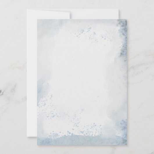 Oh Junge! Welpe Modern Watercolor Babydusche Einladung (Rückseite)