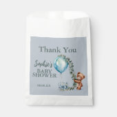 Oh Junge! Wir können Babydusche frühzeitig abwarte Geschenktütchen (Vorderseite)