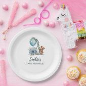 Oh Junge! Wir können Babydusche frühzeitig abwarte Pappteller (Party)