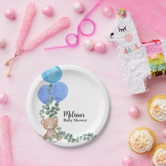 Oh Junge, wir können frühes Warten Balloon Eukalyp Pappteller (Party)