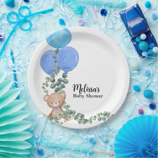 Oh Junge, wir können frühes Warten Balloon Eukalyp Pappteller (Party)