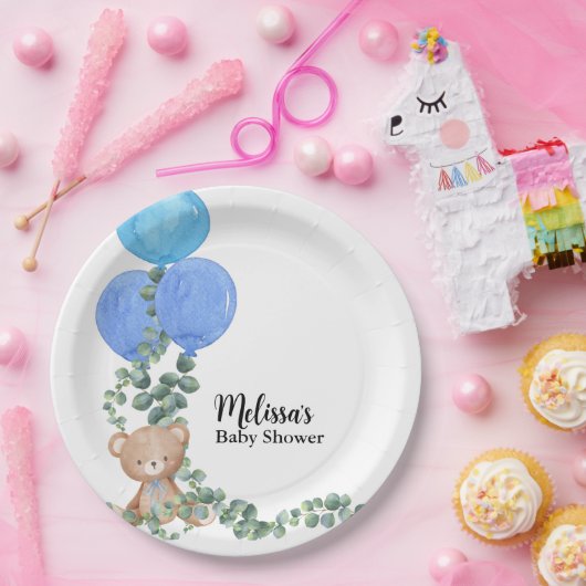 Oh Junge, wir können frühes Warten Balloon Eukalyp Pappteller (Party)